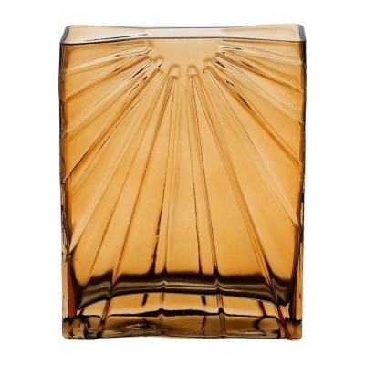 Vase aurore brun 15 5x6 5xh20cm 1