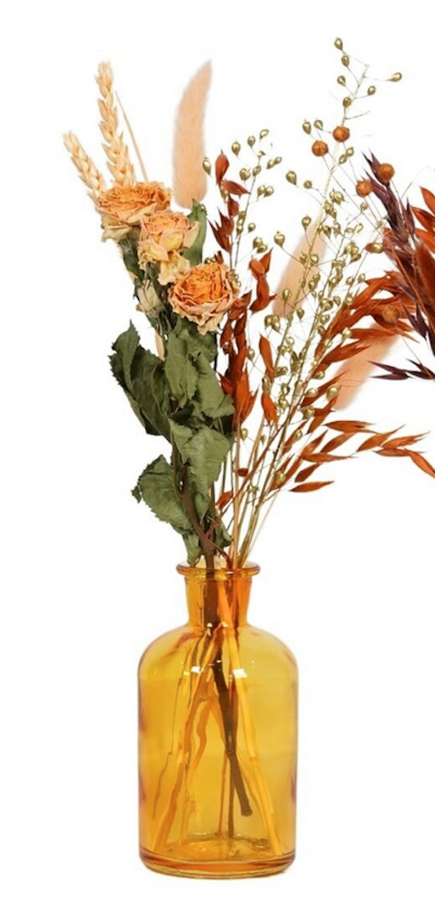 Vase bouquet de fleurs se che es jaune