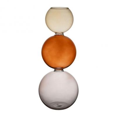 Vase cyrius ambre verre borosilicate 01