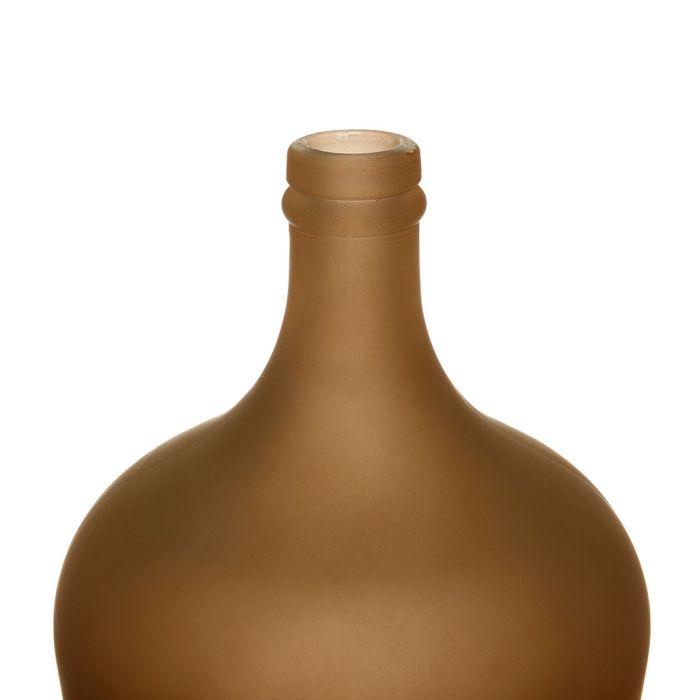 Vase Dame Jeanne en verre - Marron glacé