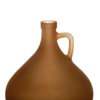 Vase Dame Jeanne en verre - Marron glacé